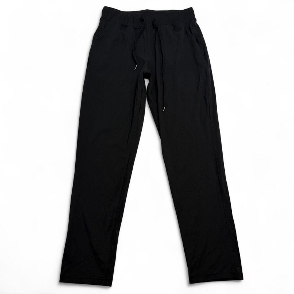Black Lululemon Straight leg pants with drawstrings women’s size small